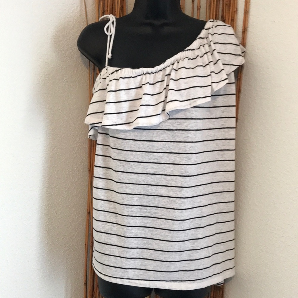 Old Navy XXL Black/White Striped Top
